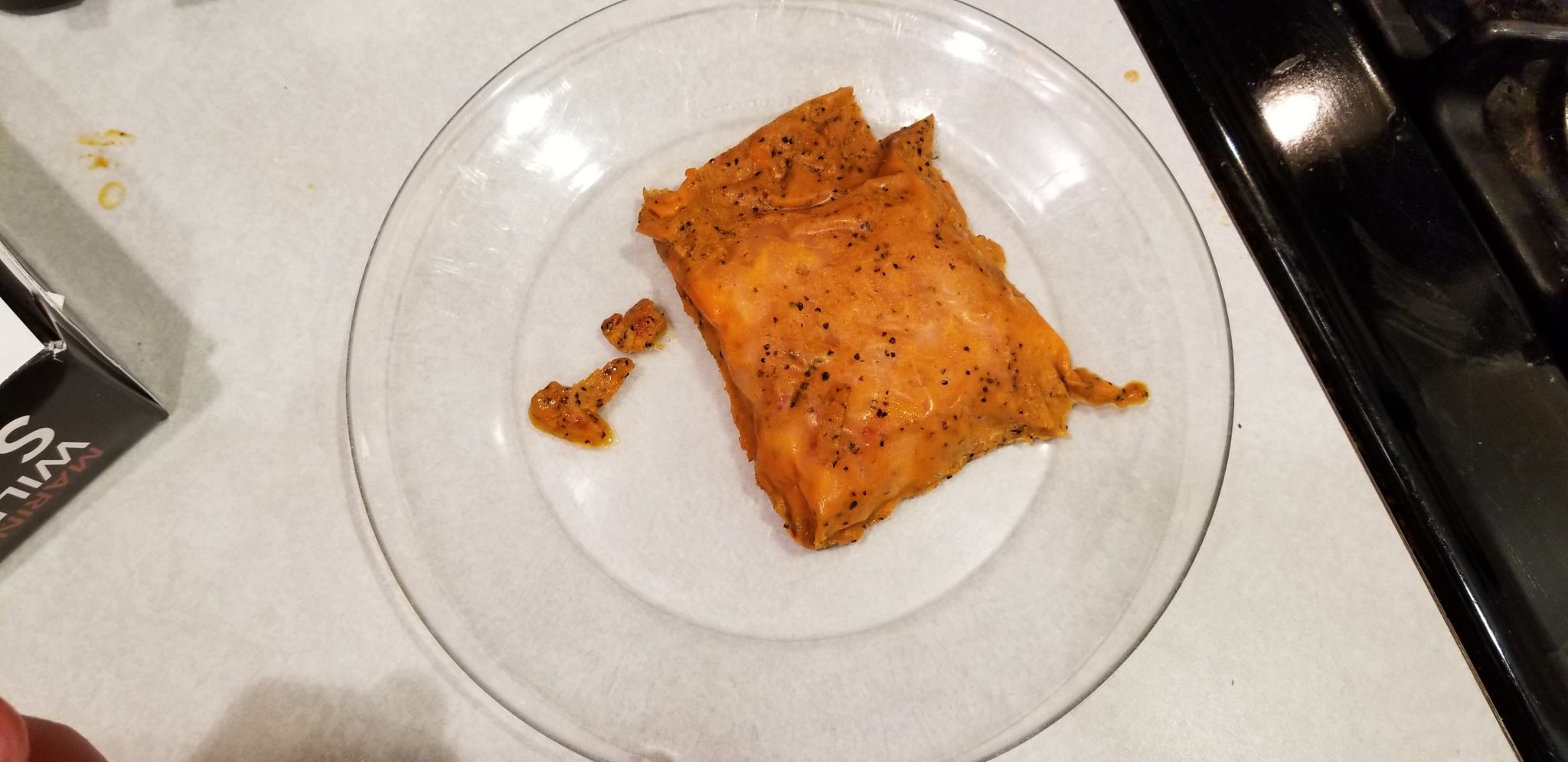 Morey's Wild Caught Salmon on the plate