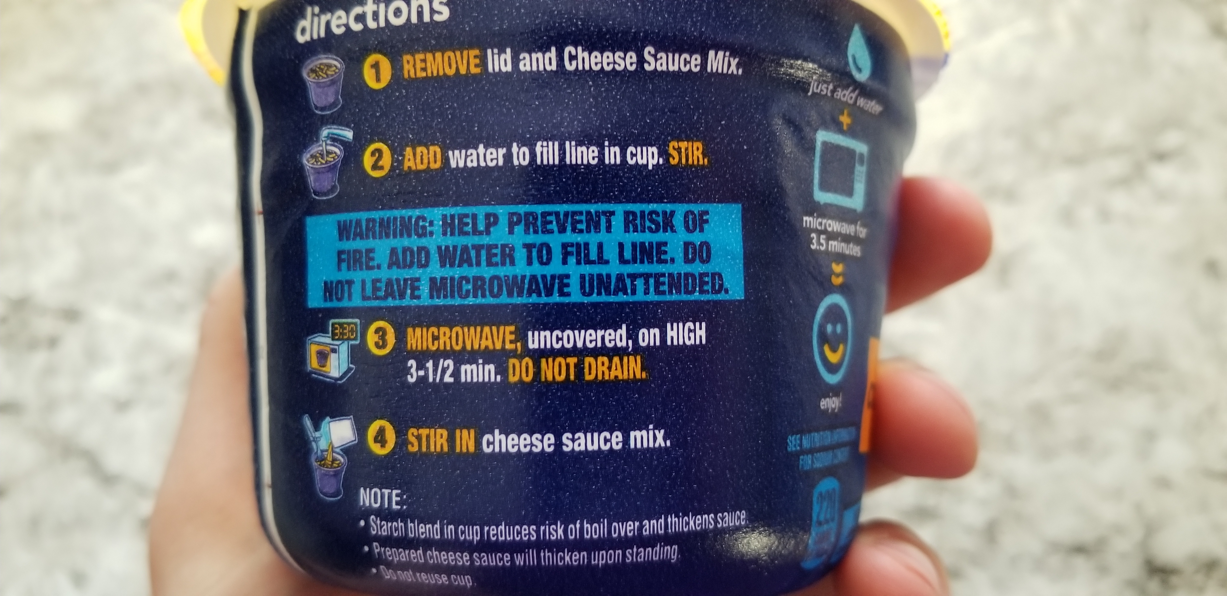 Kraft Easy Macaroni & Cheese Cooking Instructions