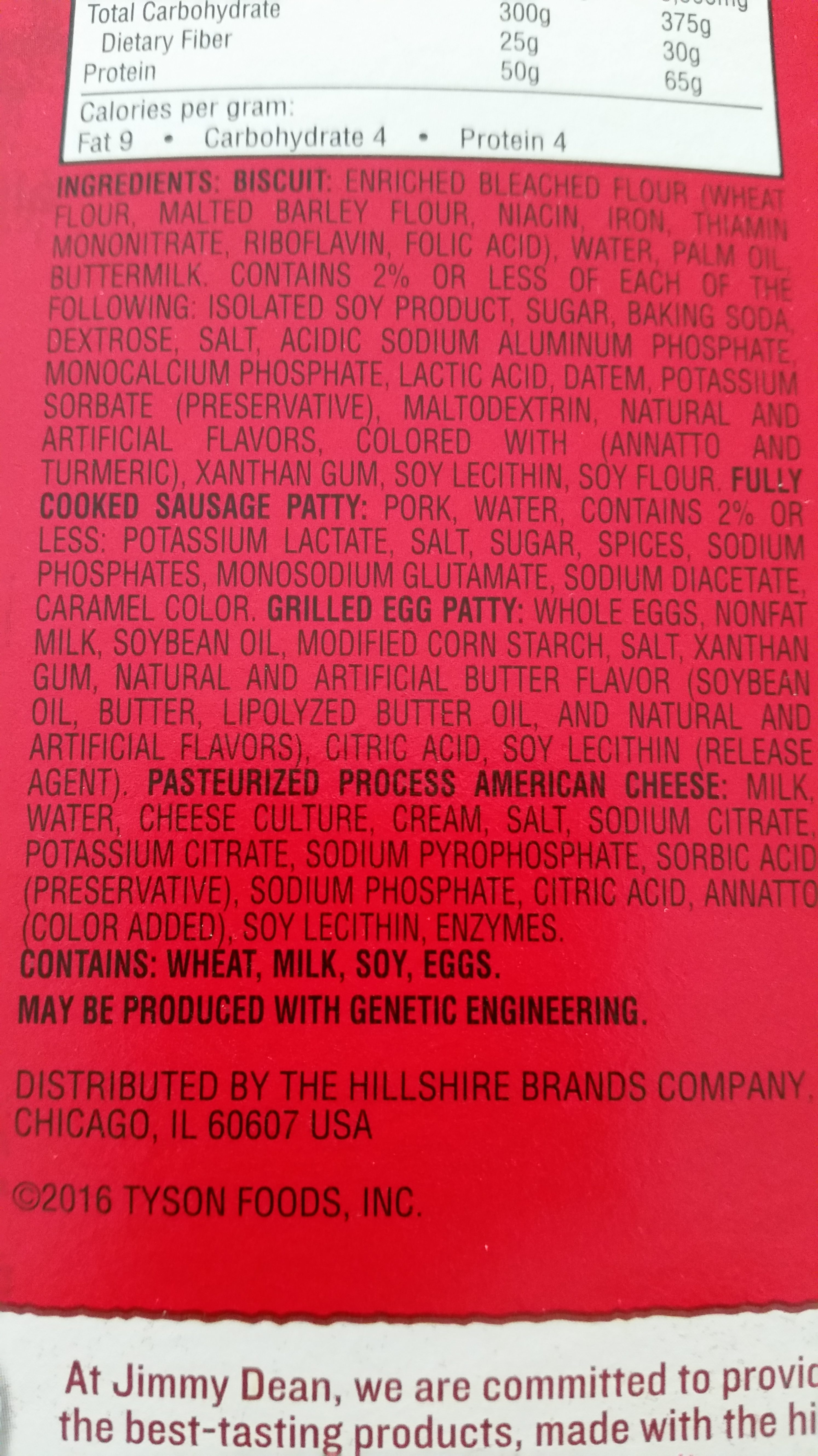 Jimmy Dean Biscuit Ingredients