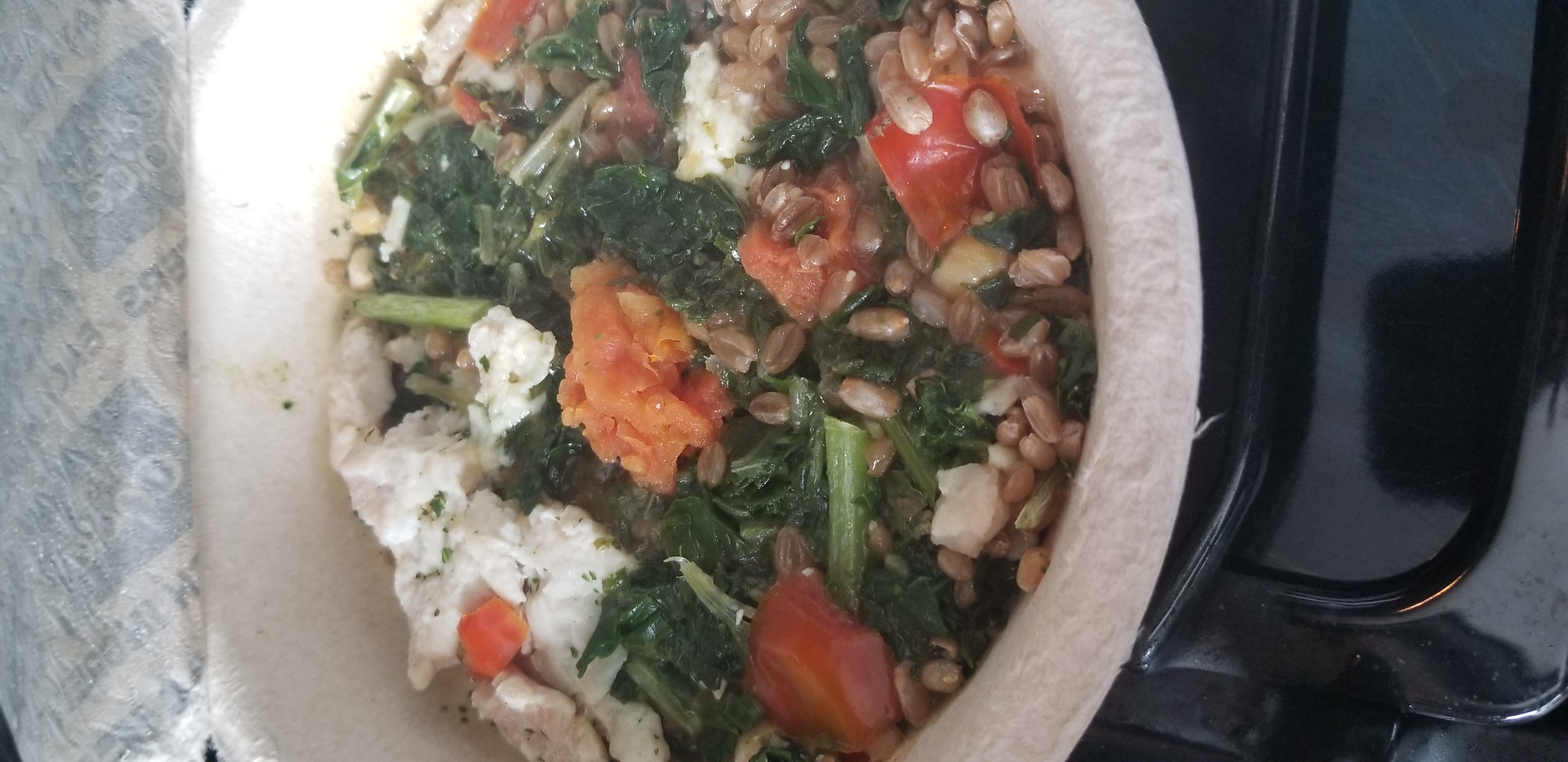 Healthy Choice Power Bowls Chicken Feta & Farro Pre-Cooking