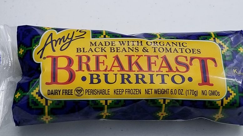 Amy's Breakfast Burrito with Organic Black Beans ...