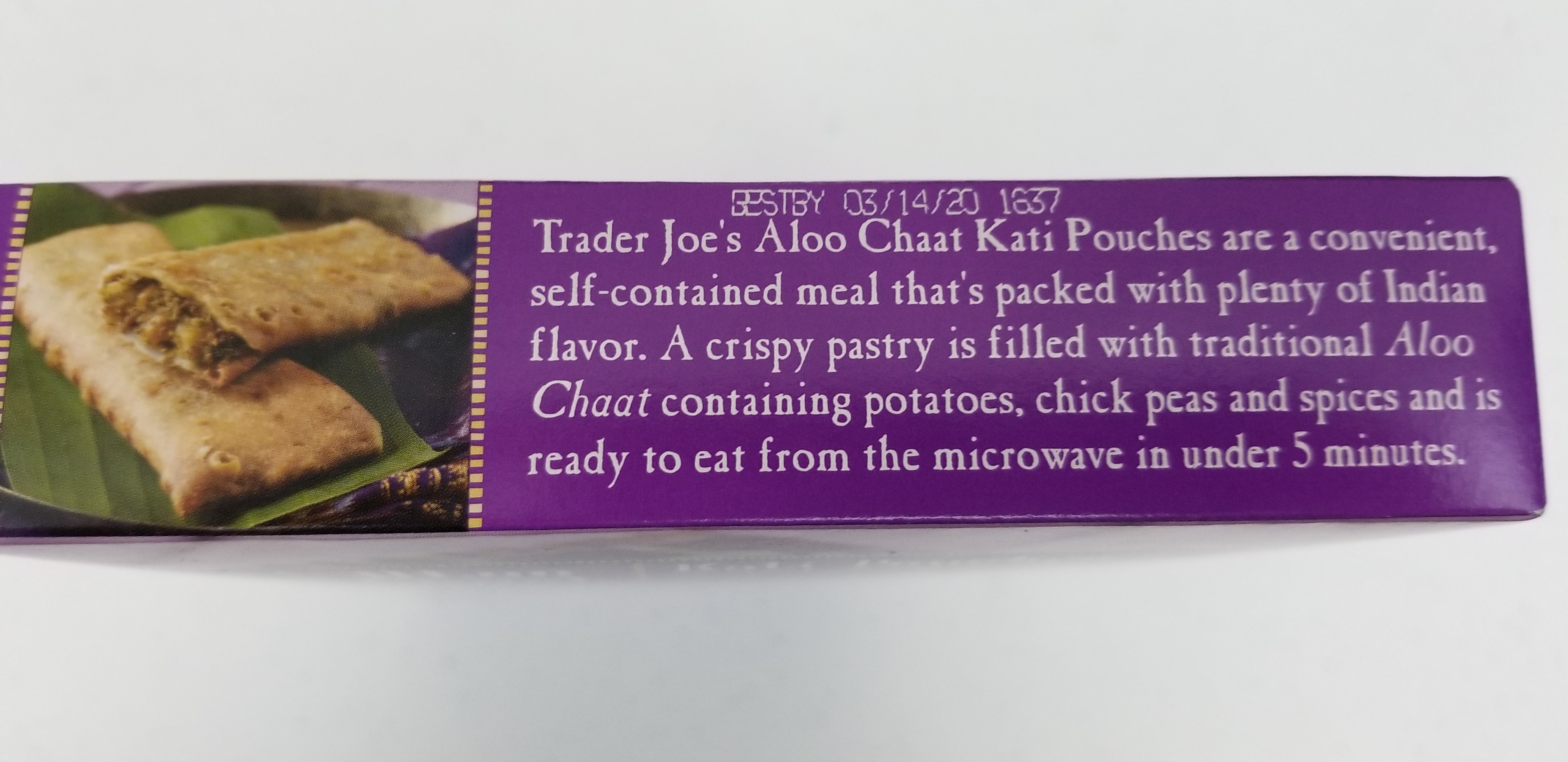 Trader Joe's Aloo Chaat Kati Pouches