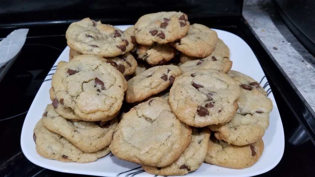 Chocolate chip cookie plate