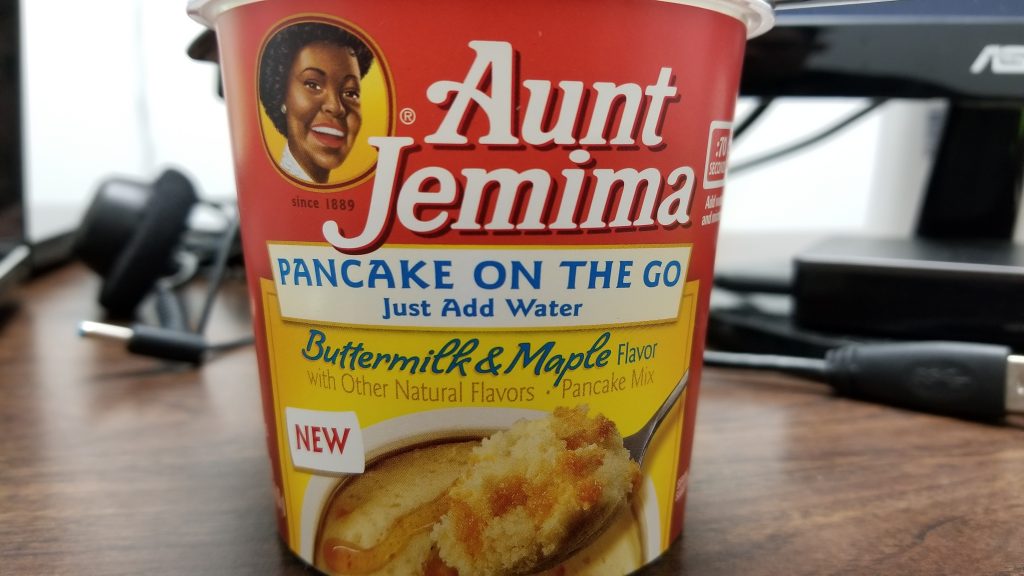 aunt jemima buttermilk and maple pancake cup