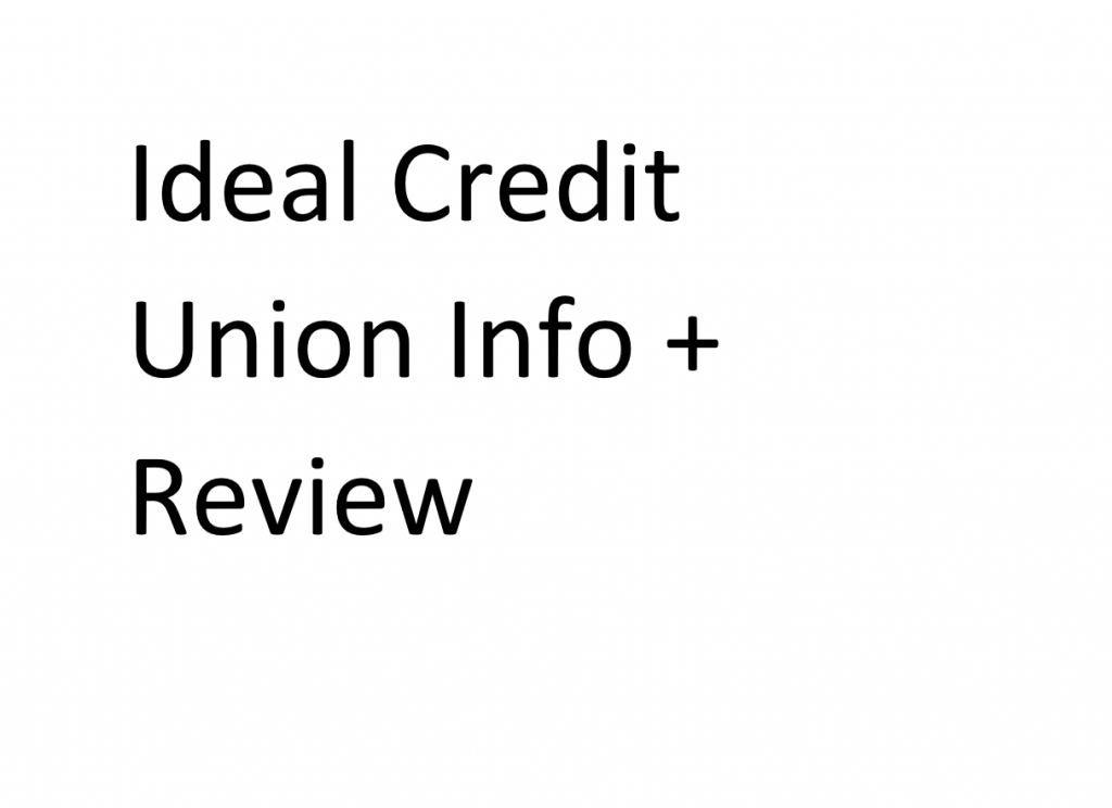 ideal credit union info