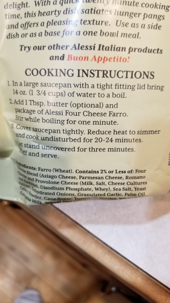 farrow cooking instructions