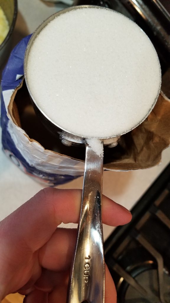 1 cup of sugar for sugar cookie recipe