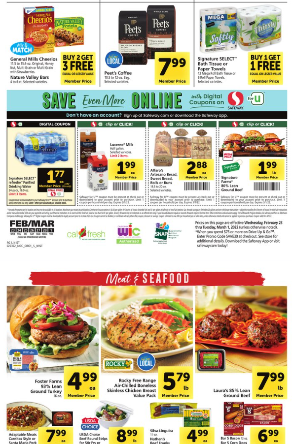 Safeway Ad for 2.23-3.1.2022