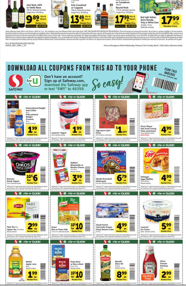 Safeway Ad for 2.23-3.1.2022