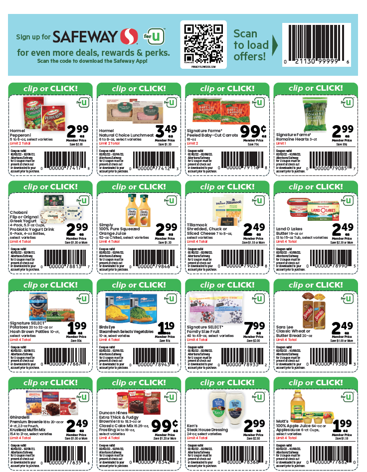 Safeway Ad For 2.1-2.8.2022