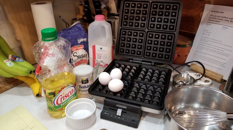 waffle recipe ingredients and cookware
