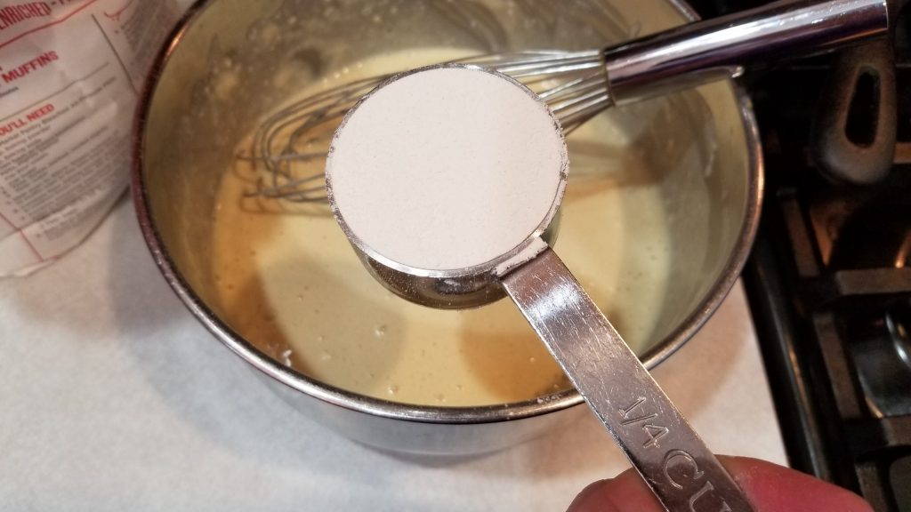 1/4 cup of flour for waffle recipe