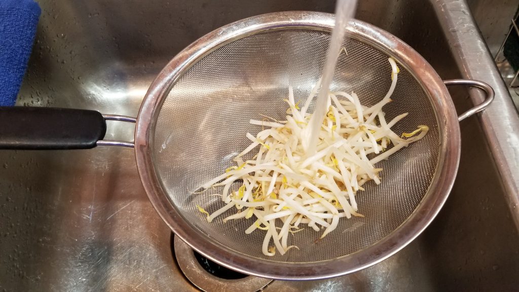 washing bean sprouts for fried rice recipe
