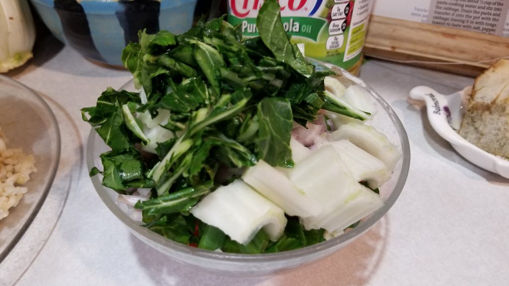 bok choy leaves for fried rice recipe