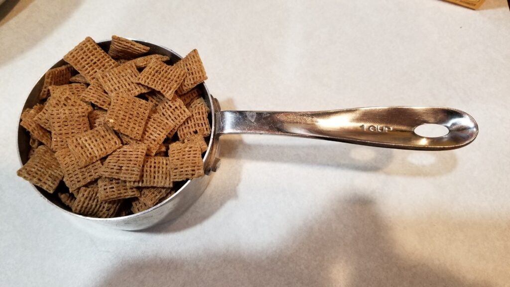 1 cup of wheat chex for chex mix