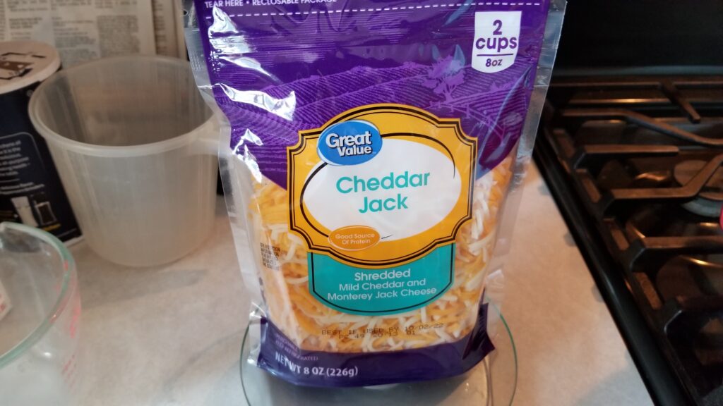 Cheddar Jack cheese for mac and cheese recipe