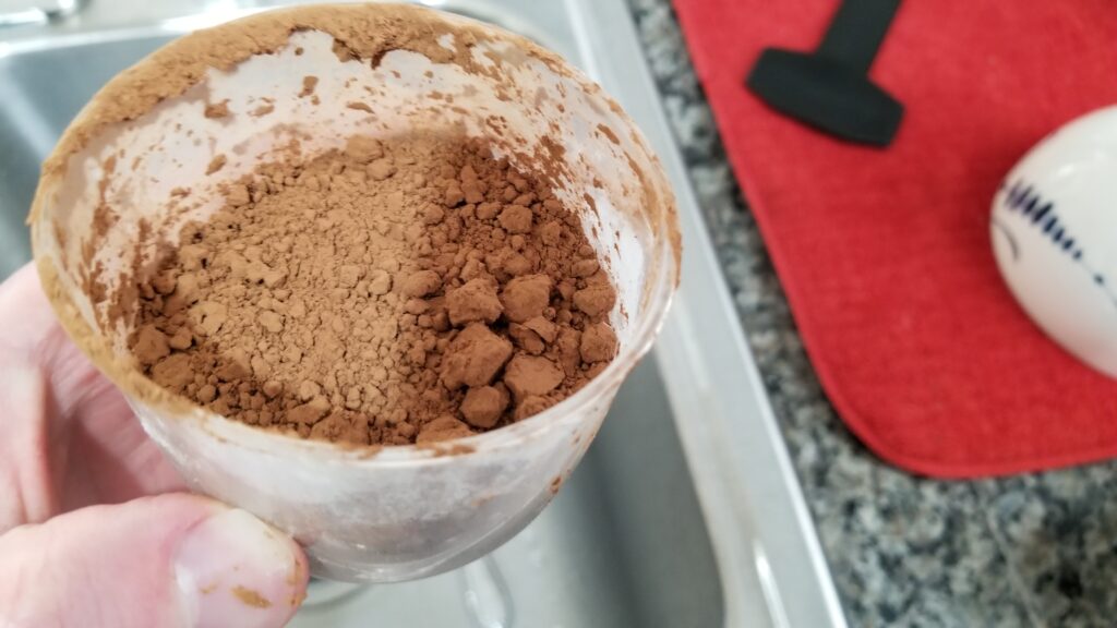 cup of cocoa for brownie recipe