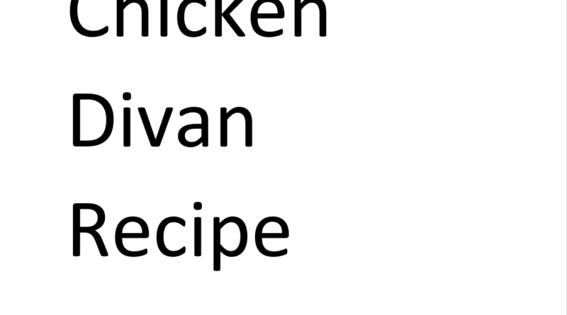 Chicken Divan Recipe