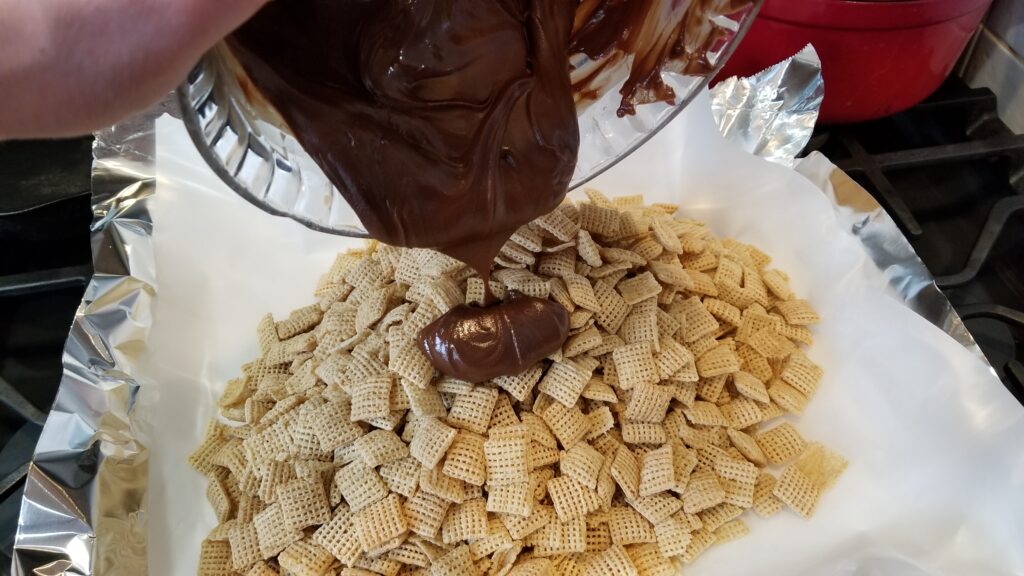cereal and chocolate mix