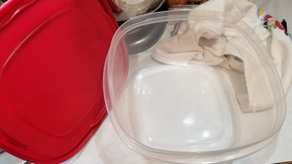 large tupperware for puppy chow recipe