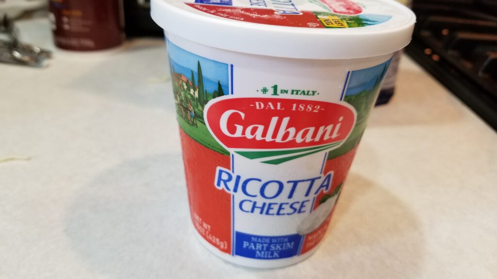 Ricotta cheese for manicotti recipe