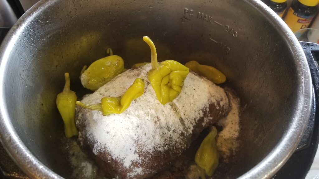 pepperoncini for the Mississippi pot roast