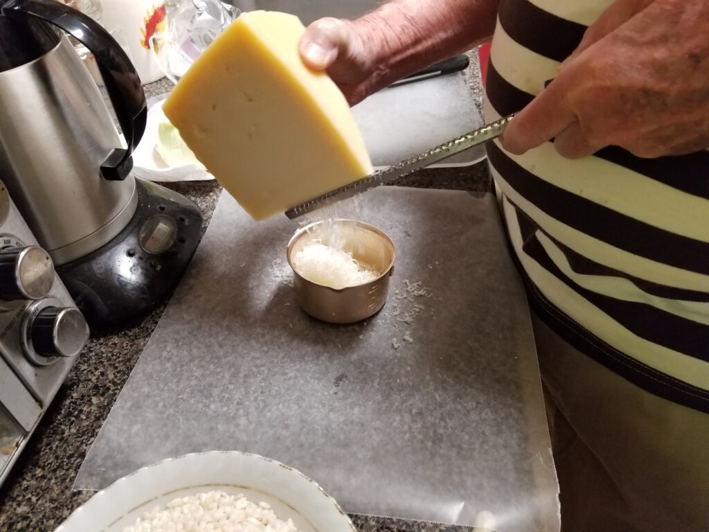 grating cheese