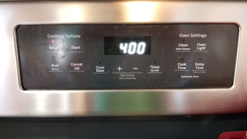 preheat oven to 400