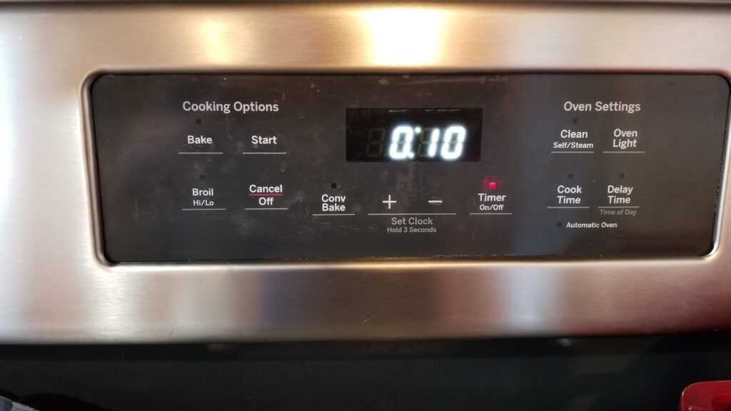 10 minute timer on the stove