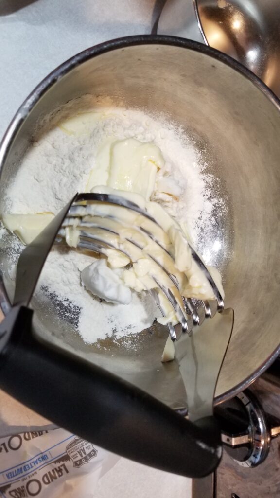 butter in bowl for sweet potato pie recipe