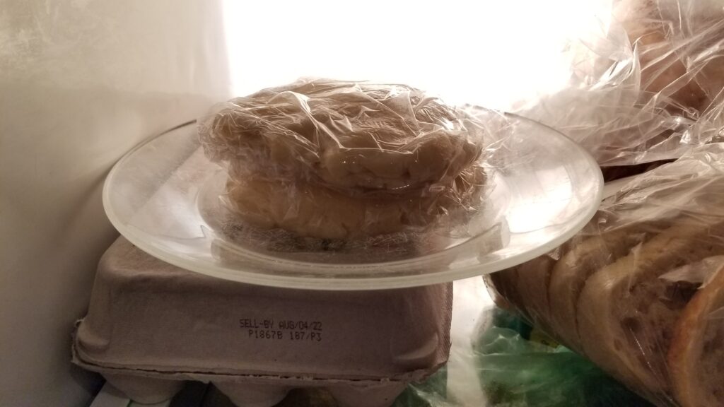 dough in fridge for pie crust recipe