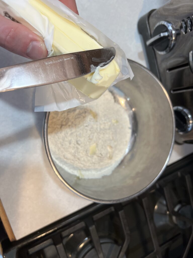 cutting butter