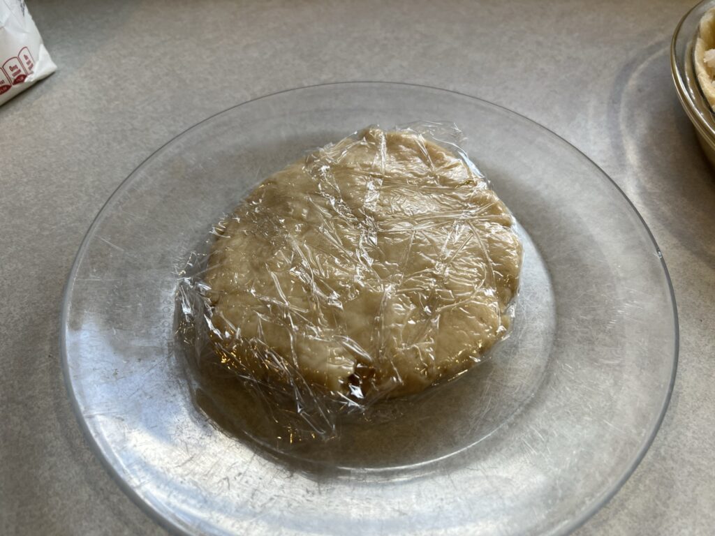dough for top of pie crust