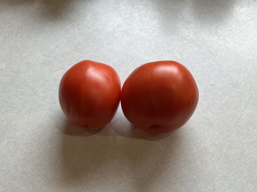 two tomatoes