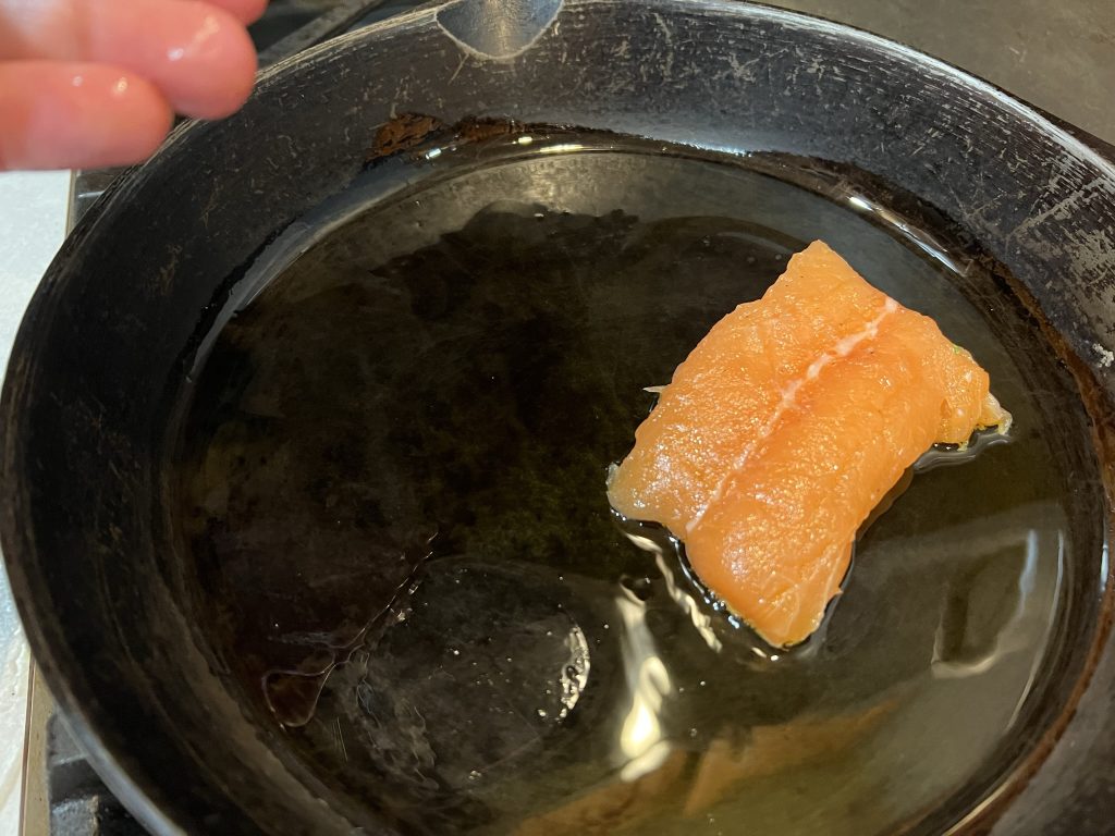 salmon recipe in skillet